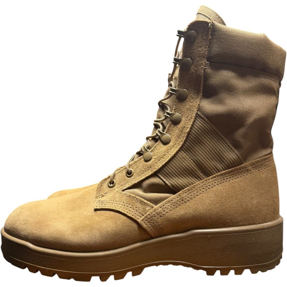 US Military Hot Weather Combat Boots Coyote Brown Men 11.5 Suede Vibram USA
